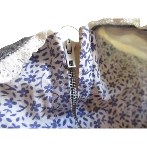 Large Handmade Prairie Dress Vintage Bonnet Settler 12/14 Authentic Maxi USA - Picture 11 of 15